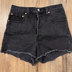 Levi's Black Jean Shorts